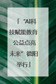 “AI科技赋能教育 公益点亮未来”德阳举行